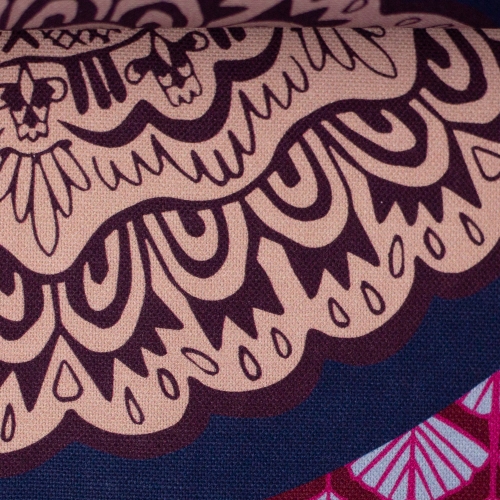 Preview: Canvas Swafing -  Pillow Party 2023 - Bunt-Bordeaux - by Jolijou - Panel